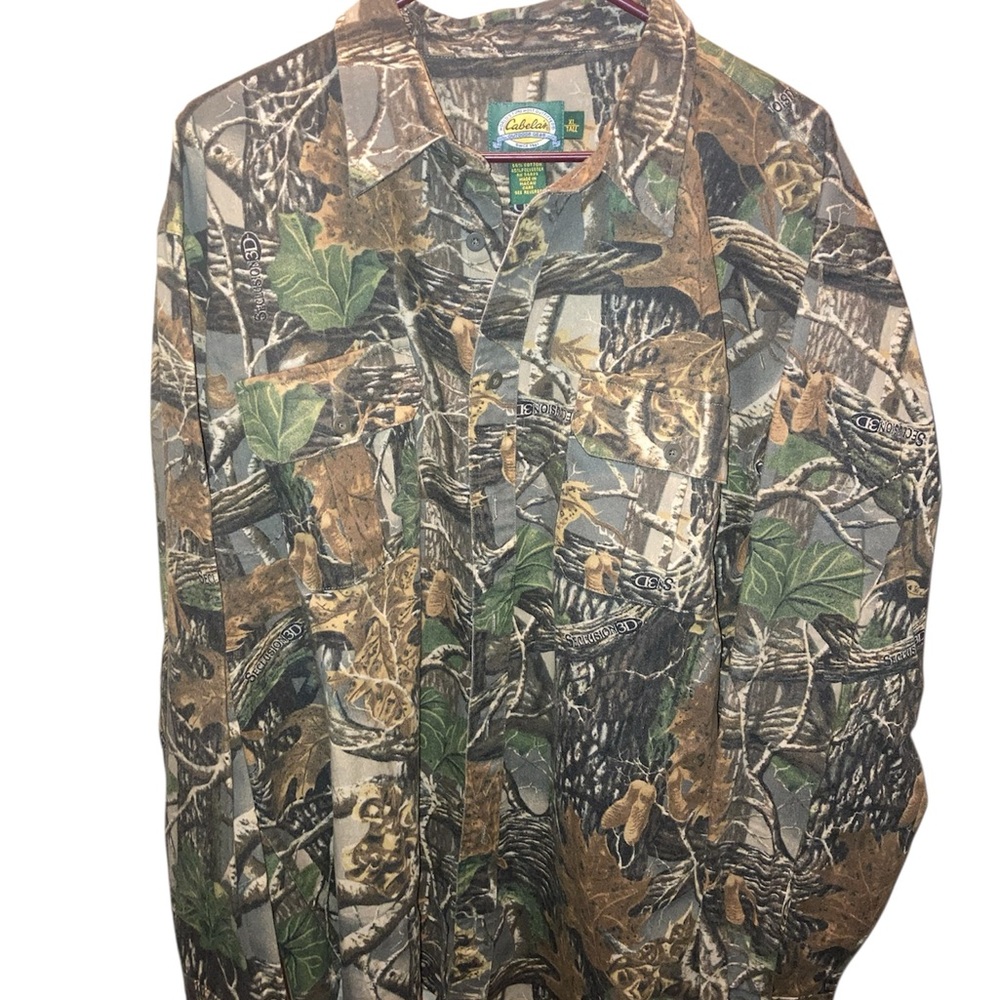 Cabela's Men's Woodland Camouflage Shirt Jacket